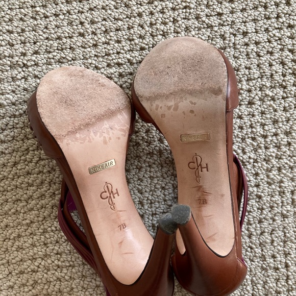 Vintage Cole Haan high heel leather sandals - Picture 3 of 5